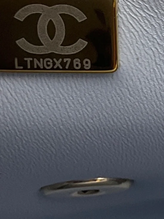 Chanel Light Blue Quilted Caviar Leather Retro Top Handle Flap Bag - Picture 13 of 14